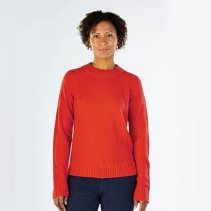 Stio Women's Rune Crewneck Sweater Red Size XS Merino Wool Outdoor Skiing
